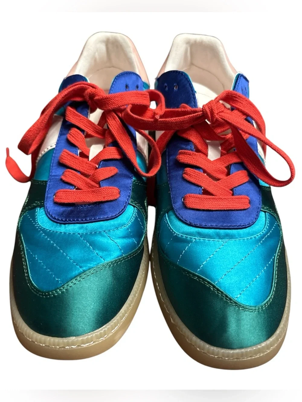 Mia Vesta Sneaker retro teak, green, red Women's Size 9.5